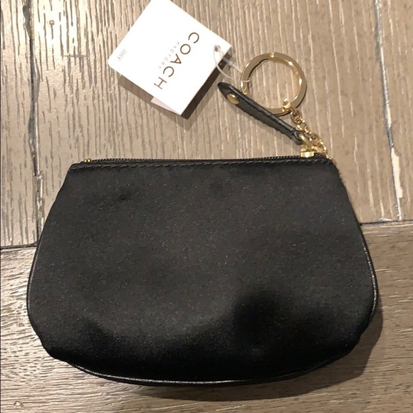 NWT COACH Satin Mini Skinny, Black - Picture 6 of 6